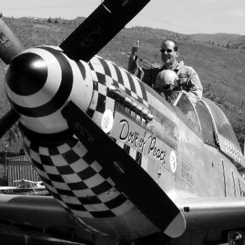 Flight in a Mustang
