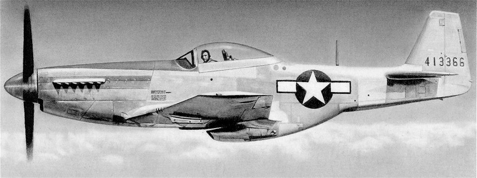 P-51D Mustang - Factory Fresh at Inglewood - Chris Gray Pencil Drawing