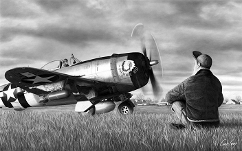 Capt. David Baumeister - P-47D Thunderbolt - 388th Fighter Squadron