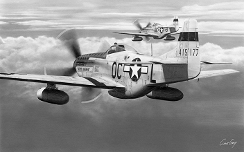 Lt. Glenn Crum - P-51D Mustangs - Capt. Raymond Withers